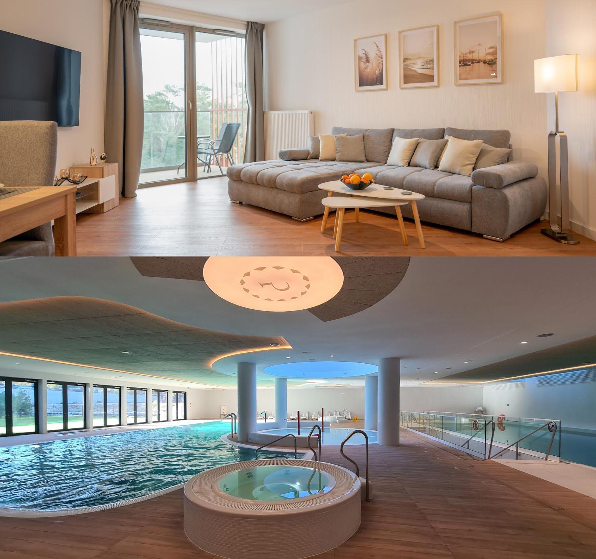 Pinea Sky Premium Apartament Z Widokiem Na Morze Ze Spa I Basenem Przy Plazy Pobierowo Kültér fotó